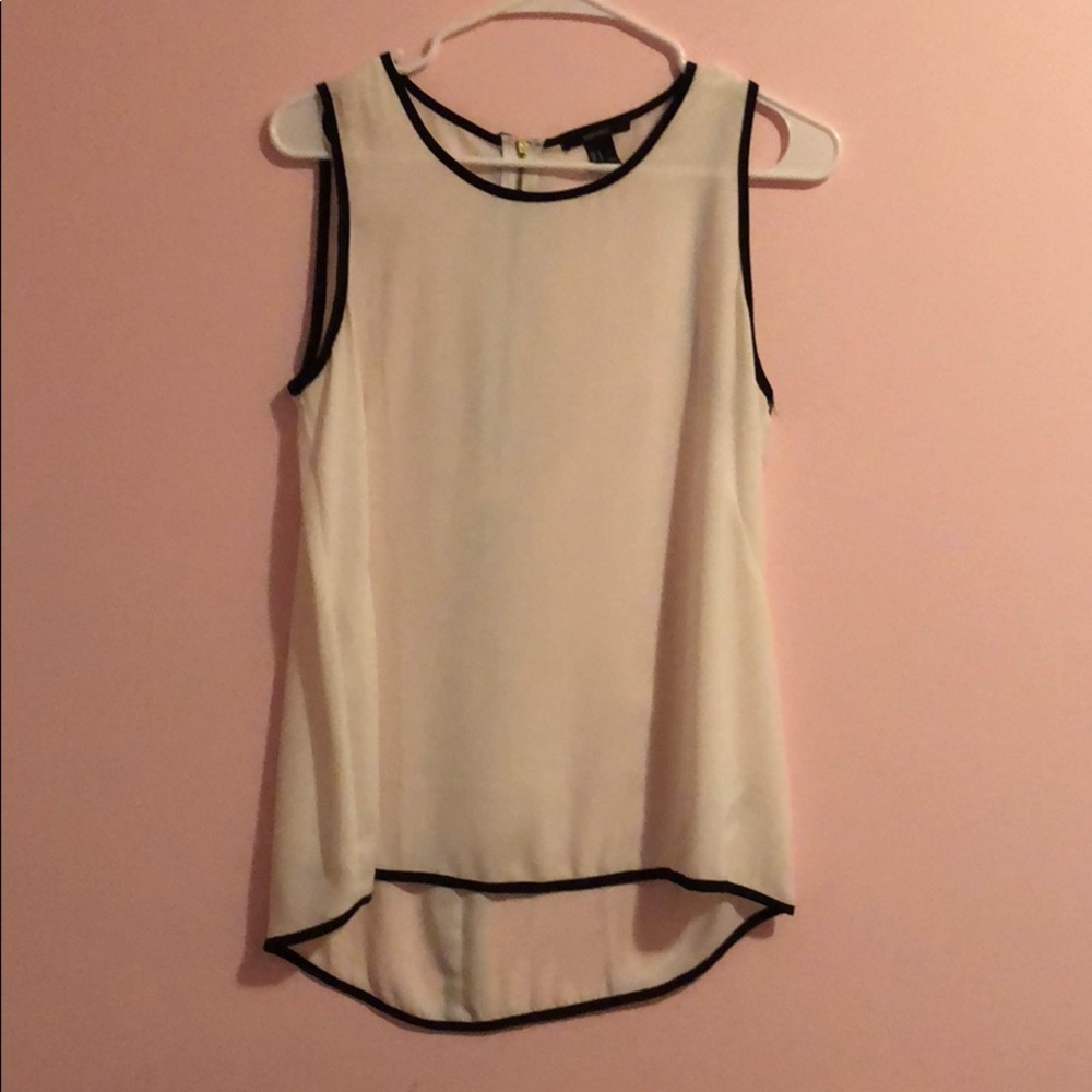 Black and white forever 21 light blouse